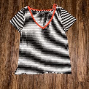 J Crew - Striped V Neck